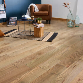 Parquet chêne massif - Moka - 18 x 150 mm