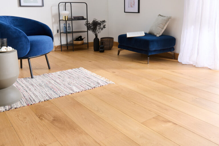 Parquet contrecollé chêne – Naturel – 14 x 190 mm