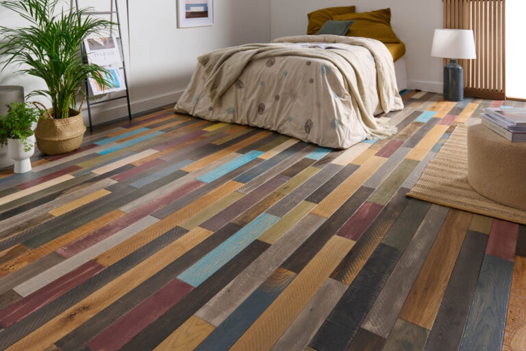 Parquet chêne massif – Multicolore – 15 x 75/90 mm