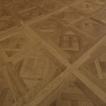 Parquet de Versailles - Contrecollé chêne - 15 x 600 x 600 mm - Teinte brune