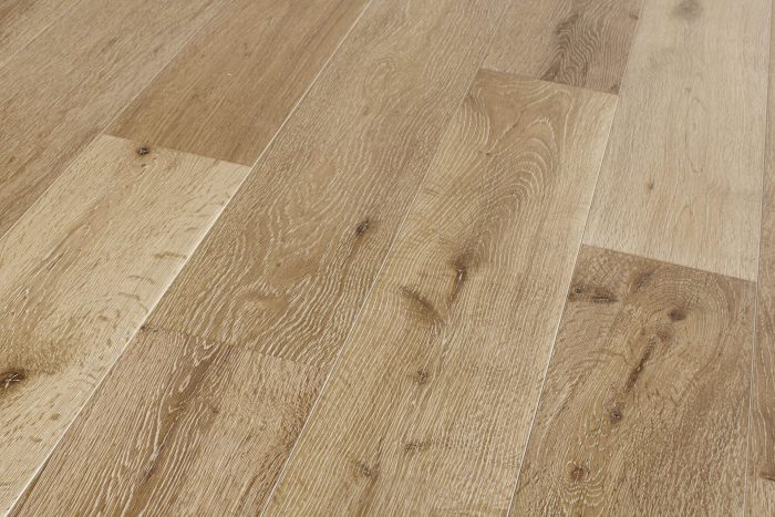 Parquet cérusé blanc - Chêne massif - 15 x 125 mm – Image 1