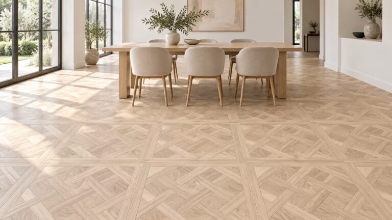 Parquet de Versailles brut – Chêne massif – 18 × 900 × 900 mm