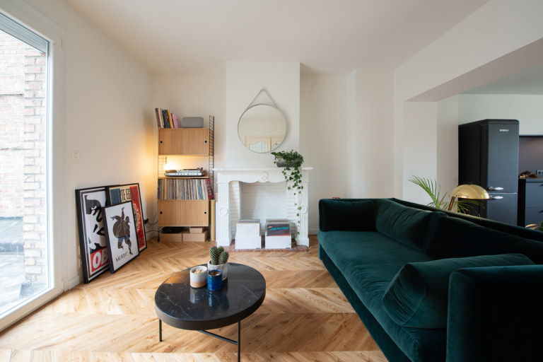 Parquet point de Hongrie à Dunkerque – Un appartement boutique